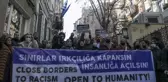 YUNANİSTAN KONSOLOSLUĞU ÖNÜNDE MÜLTECİ ÖLÜMLERİ PROTESTOSU
