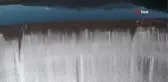 Antalya'da Kumluca Barajı taştı, yapay şelale oluştu