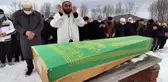 Yangında can veren minik kardeşler aynı tabuta konuldu