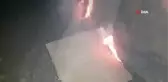 Aracını dondurucu soğuklardan korumak için tenekede ateş yakıyor