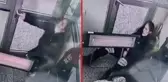 Ağzında sigarayla elektrik akımına kapılan güvenlik görevlisi, görüntüler ortaya çıkınca işten kovuldu
