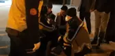 Motosikletin araca çarpma anı araç kamerasında