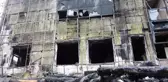 Yanan Giresun Üniversitesi binasında hasar tespit çalışması başlatıldı