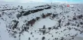 Buz tutan tektonik Sülüklü Göl böyle görüntülendi