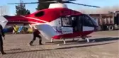 Felç geçiren hastaya ambulans helikopter yetişti