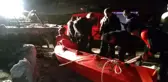 Buzlar çözülünce barajın ortasında mahsur kaldılar