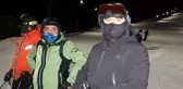 Gündüz Vali, gece kayakçı: Palandöken'de gece kayağının tadını çıkarttılar