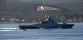 Rus savaş gemisi 'Dmitry Rogachev' Çanakkale Boğazı'ndan geçti