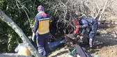 Son dakika haber! AYAĞINI ÇAPALAMA MAKİNESİNE KAPTIRDI, İTFAİYE EKİPLERİ KURTARDI