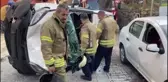 İstanbul'da devrilen hafif ticari aracın sürücüsü yaralandı