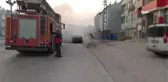 Seyir halindeki araç bir anda alev aldı