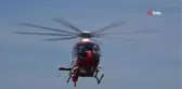Son dakika! Beyin kanaması geçiren hastanın yardımına ambulans helikopter yetişti