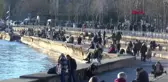 GÜNEŞLİ HAVAYI FIRSAT BİLEN İSTANBULLULAR SAHİLLERE AKIN ETTİ