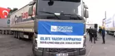 Üsküdar'dan İdlib'e 100 tırlık yardım konvoyu yola çıktı