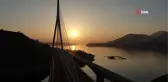 Çelik miktarı ile Eyfel'e eşdeğer Kömürhan Köprüsü'nde günbatımı güzelliği