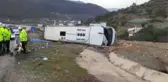 Akkuyu NGS işçilerini taşıyan otobüs devrildi