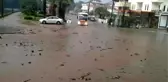 Marmaris'te sağanak yağış etkili oluyor