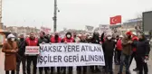 Belediye İş Sendikası üyelerinden Bakırköy Belediyesi önünde 