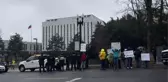 Son dakika haberleri... WASHINGTON - Rusya'nın Ukrayna'ya askeri müdahalesi Washington'da protesto edildi