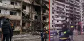 Görüntü, Rus işgali altındaki Ukrayna'dan! Harabeye dönen evin önündeki parkta oynayan çocuk yürek sızlattı