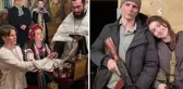 Dün evlendiler bugün cepheye gittiler! Ukraynalı genç çift vatanlarını savunmak için silah altına girdi
