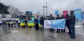 Kırım Türkleri ve Ukraynalılar, Rusya'yı protesto etti
