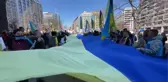 WASHINGTON - Rusya'nın Ukrayna'ya saldırısı Beyaz Saray önünde protesto edildi