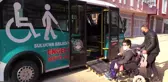 Bu belediye minibüsü sadece engelli öğrencileri taşıyor