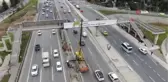 D-100 karayolunun ortasına inen garip merdiven kaldırıldı