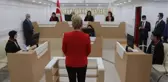 Kariyer fuarına kurulan mahkeme salonunda duruşma deneyimi