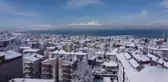 Beyşehir Gölü ve Anamas Dağı'ndaki kar havadan görüntülendi