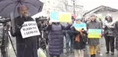 Sırbistan'ın başkentinde Ukrayna'ya destek gösterisi