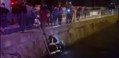 Su kanalına düşen iki kadın kurtarıldı
