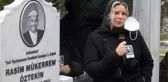 Rasim Öztekin, ölümünün birinci yılında mezarı başında anıldı, kızı gözyaşlarına hakim olamadı