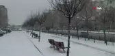 Erzurum'da kar yağışı