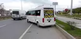 Manavgat'ta okul servisi mikserle çarpıştı... Ö anlar kamerada