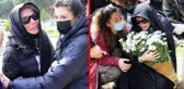 Seray Sever, gözyaşları içerisinde babasını son yolculuğuna uğurladı