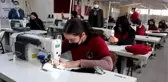 Tekstil atölyelerine kalifiye eleman yetiştiriyorlar