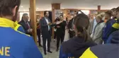 TİESF Başkanı Kerim Vural Bursa'da misafir edilen Ukraynalı sporcuları ziyaret etti