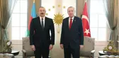 Cumhurbaşkanı Erdoğan, Azerbaycan Cumhurbaşkanı Aliyev ile görüştü