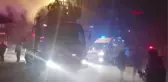 Yangında mahsur kalan yürüme engelliyi itfaiye kurtardı