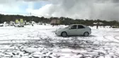 Çeşme'ye bu kez deniz için değil kar için gittiler