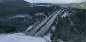 İZMİR- Çeşme ilçesinde kar yağışı (2)