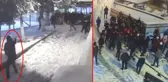 Kartopu değil meydan savaşı! Karın yerini silahlar alınca çok sayıda kişi yaralandı