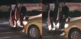 Gözü dönmüş taksici, elinde bıçakla dehşet saçtı! O anlar saniye saniye kamerada