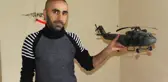 Hakkarili genç atık malzemelerden skorsky helikopter yaptı