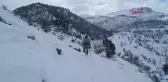 ORTA TOROSLAR'DAKİ KEKLİKLERİN KARDA AÇ KALMAMASI İÇİN YEM BIRAKTI