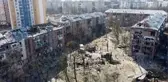 Rus güçleri Kiev'de yine sivil yerleşim bölgesini vurdu
