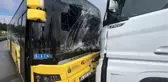 Sancaktepe'de ters yöne giren TIR İETT otobüsüyle kafa kafaya çarpıştı (2)