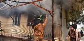 Yeni evli çiftin dairesi, alev alev yandı